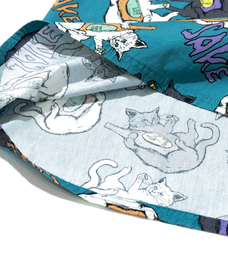 ゴースローキャラバン(Go Slow Caravan) スカート ペイズリー/猫と晩酌