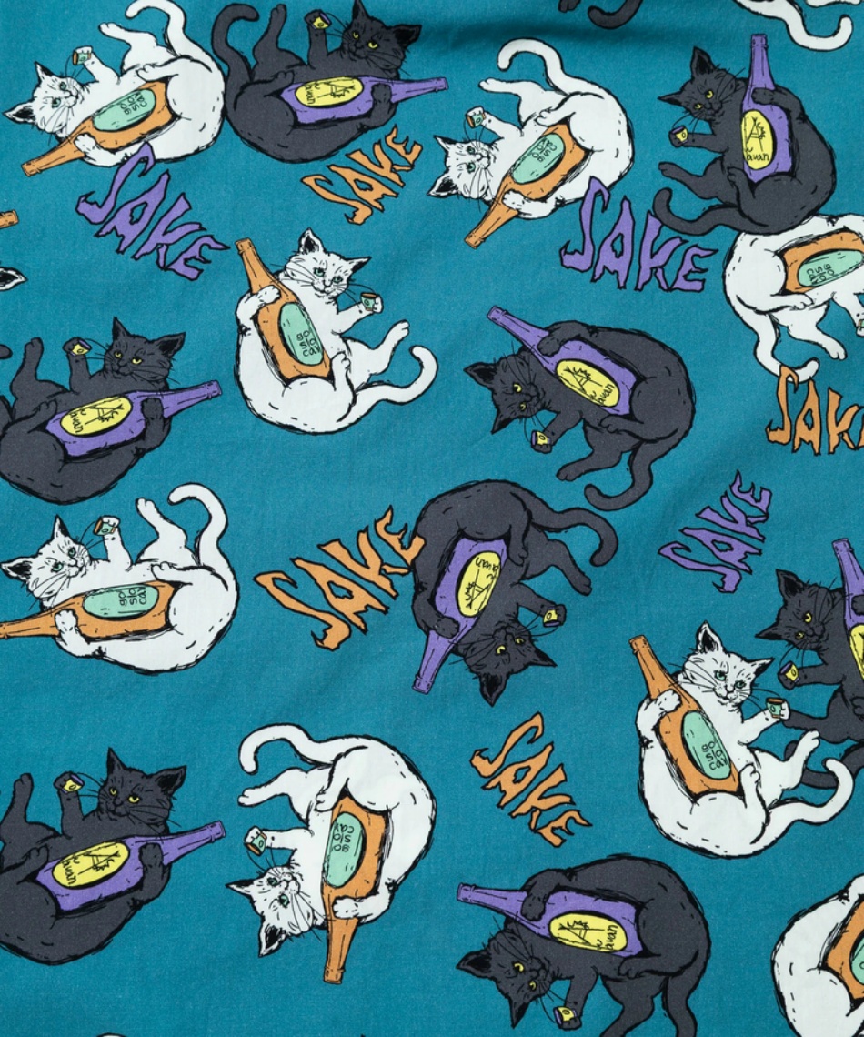 ゴースローキャラバン(Go Slow Caravan) スカート ペイズリー/猫と晩酌