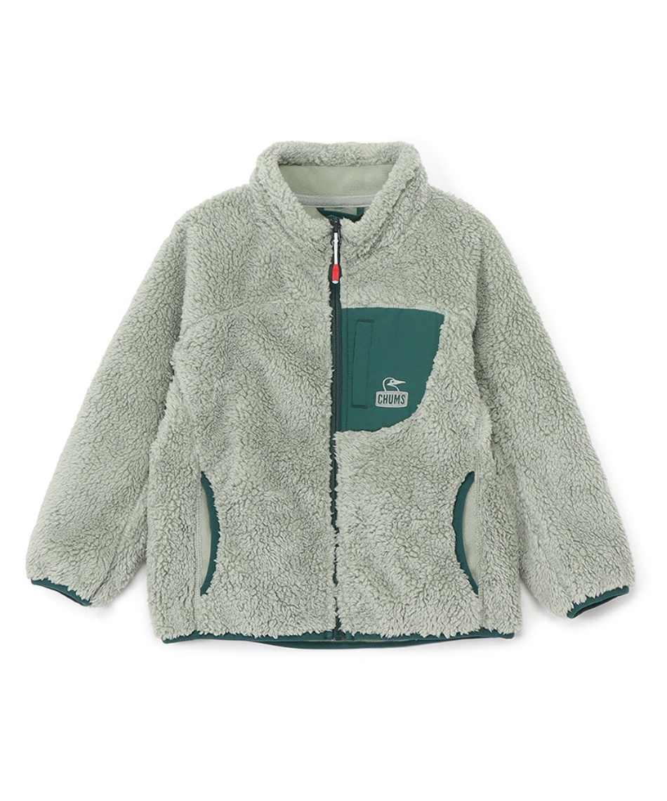 l|Cg106pt 10% OFF^SALE yz`X(CHUMS) t[X WPbg LbY{fBOt[XWPbg Kids Bonding Fleece Jacket CH24-1072 WjA Sage^Green 115|130iL
