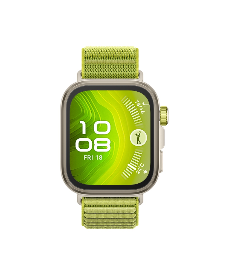 ゴルフ 計測器 HUAWEI WATCH FIT 4 PRO グリーン SYA-B29-GRE