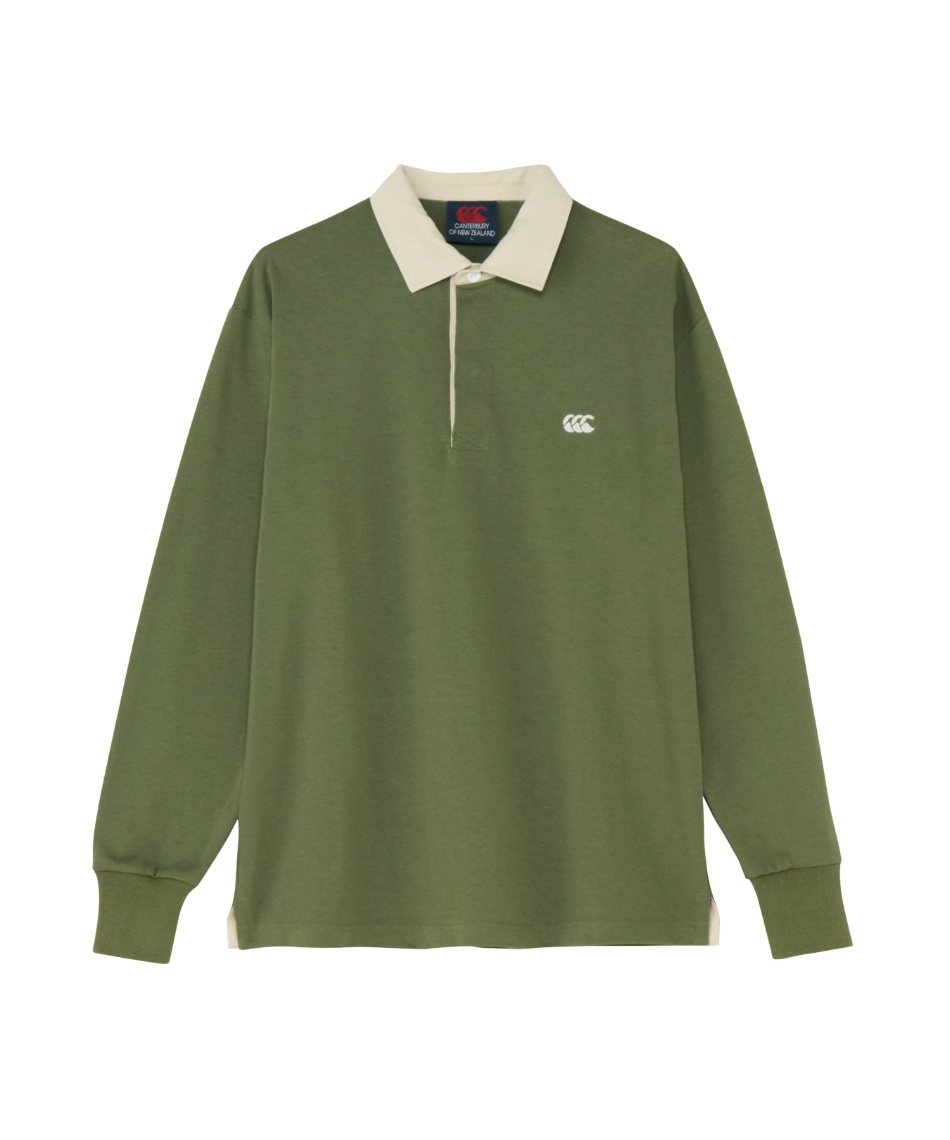 カンタベリー(CANTERBURY) ポロシャツ 長袖 ソリッドカラー ラグビー