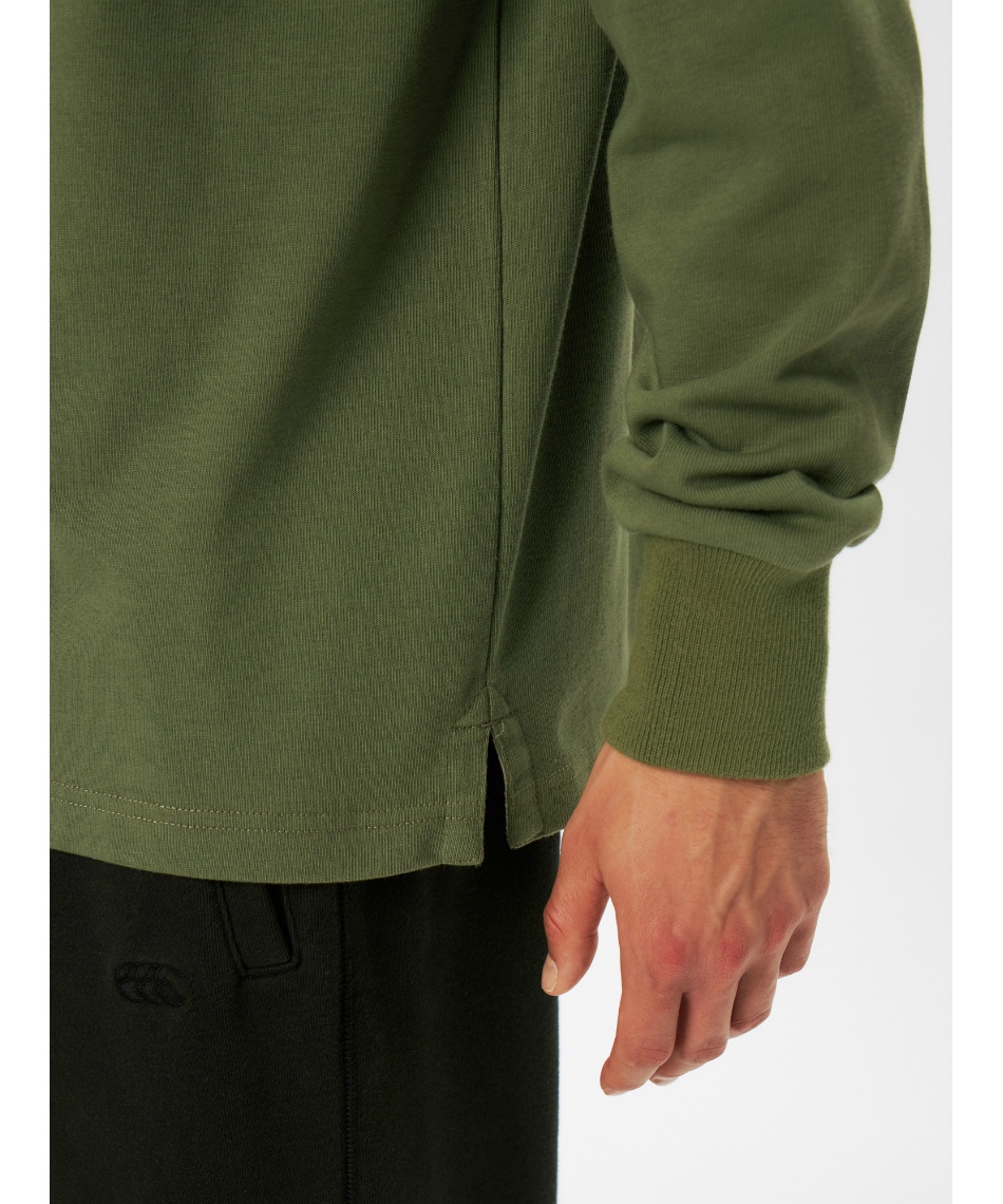 カンタベリー(CANTERBURY) ポロシャツ 長袖 ソリッドカラー ラグビー