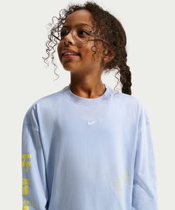 Nike ホワイト/ブルー 長袖シャツ M ナイキ(NIKE) Tシャツ 長袖 NSW GFX OS 長袖T II1159-057 | スポーツ