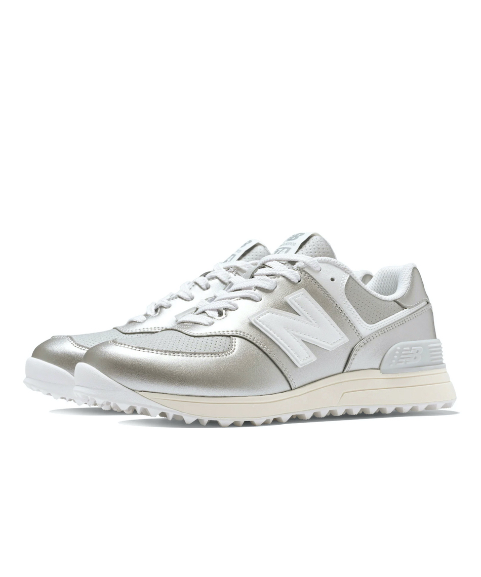 美品 箱ありNew Balance 574ゴルフシューズ 24cm ニューバランス(new balance) ゴルフシューズ スパイクレス 574 v4 SL