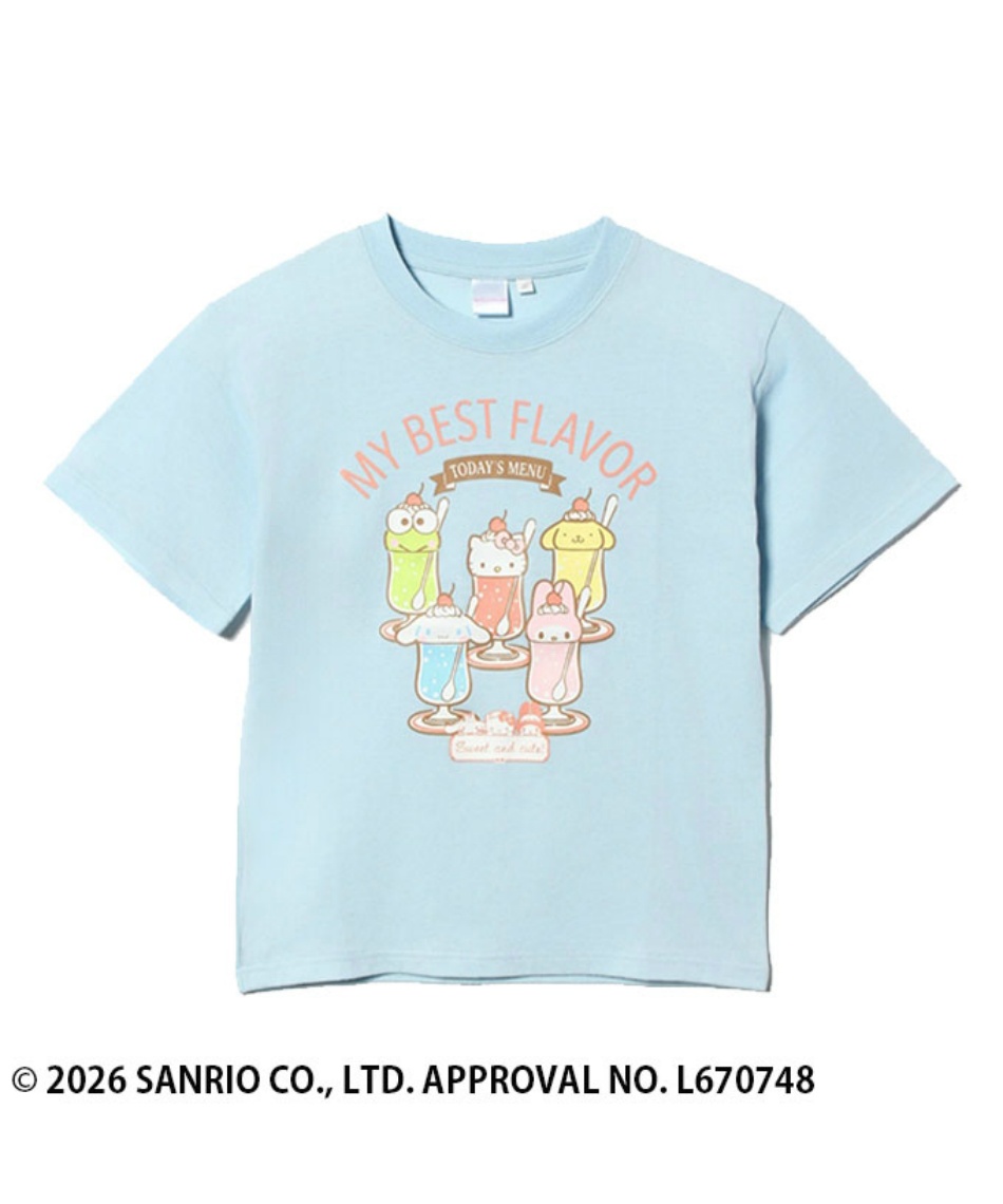 Tシャツ 半袖 サンリオキャラクターズ フード集合T HMK-26159