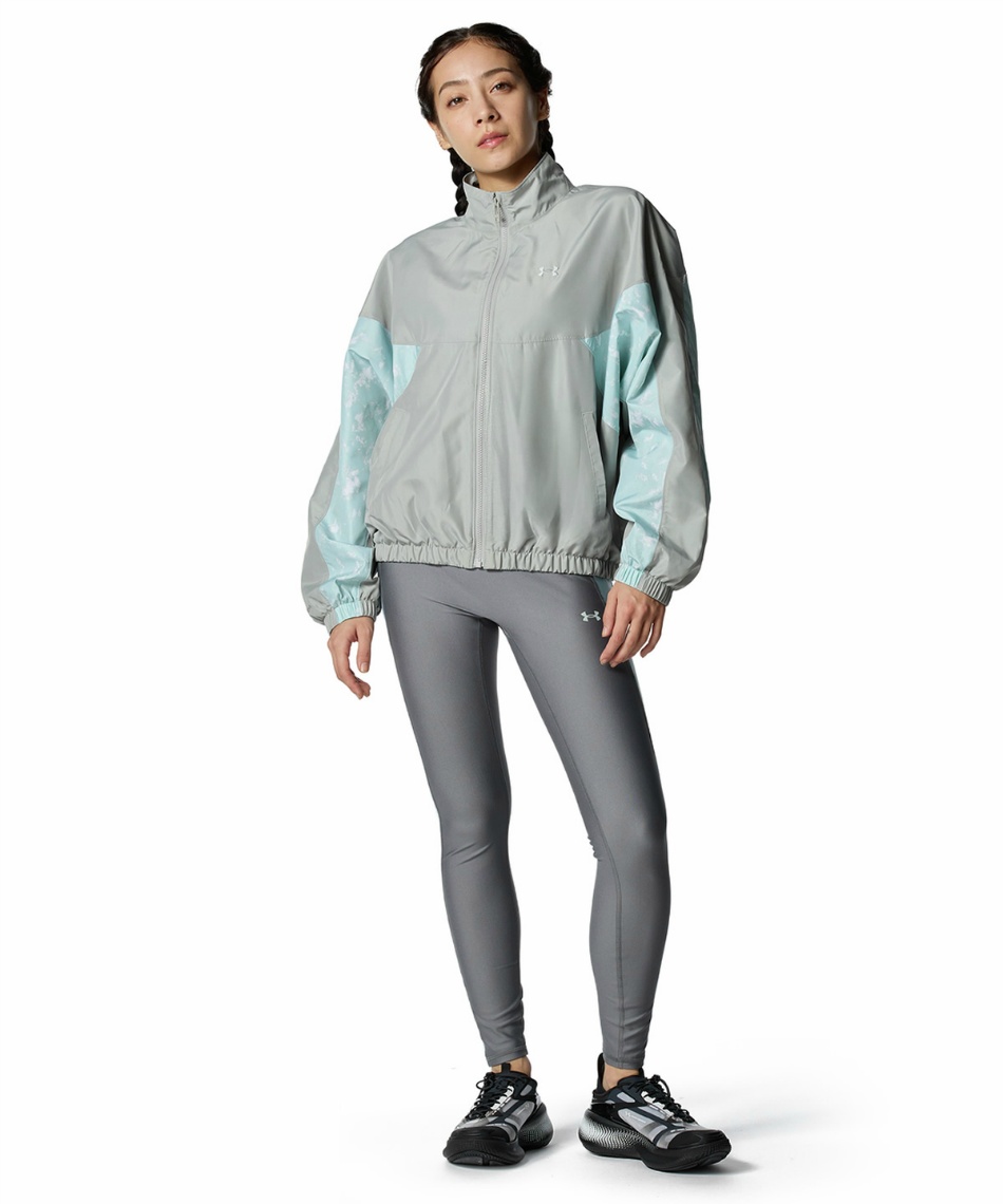 ウインドブレーカー ジャケット UA MESH LINER WOVEN PRINT FULL-ZIP