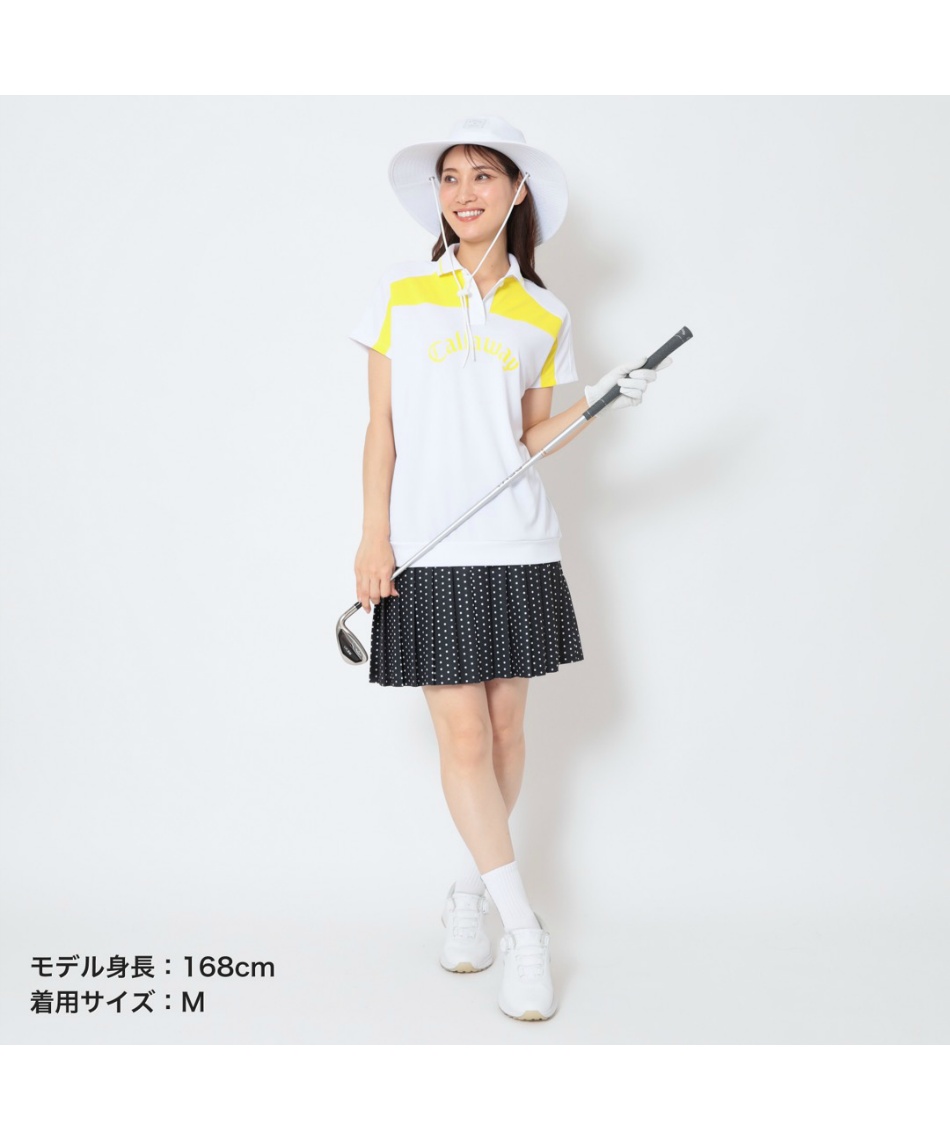 【美品】Callaway キャロウェイ　ゴルフウェア　ワンピース　スカート キャロウェイ(Callaway) ゴルフウェア スカート かざあなメッシュ