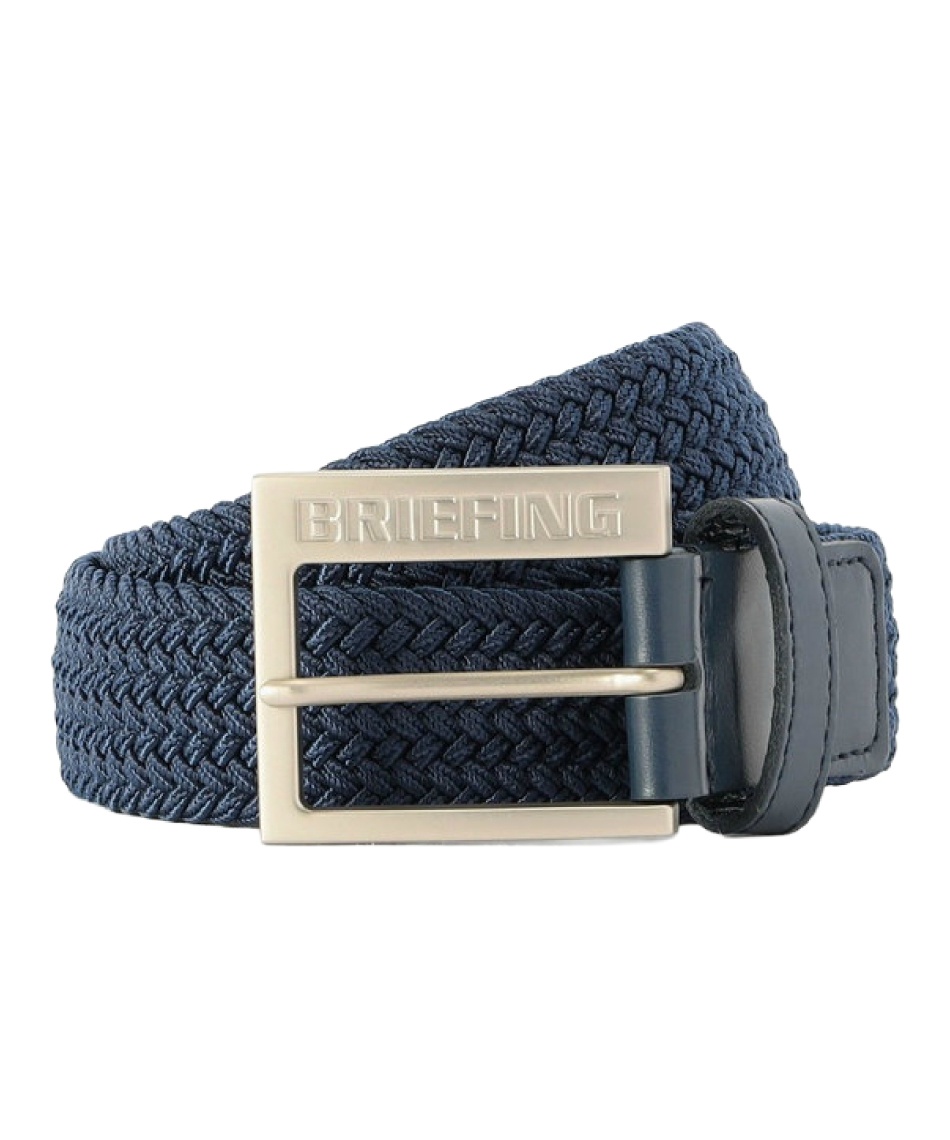 BRIEFING ゴルフ メンズ ベルト ネイビー ブリーフィング(BRIEFING) ゴルフ ベルト MS SQUARE BUCKLE MESH BELT