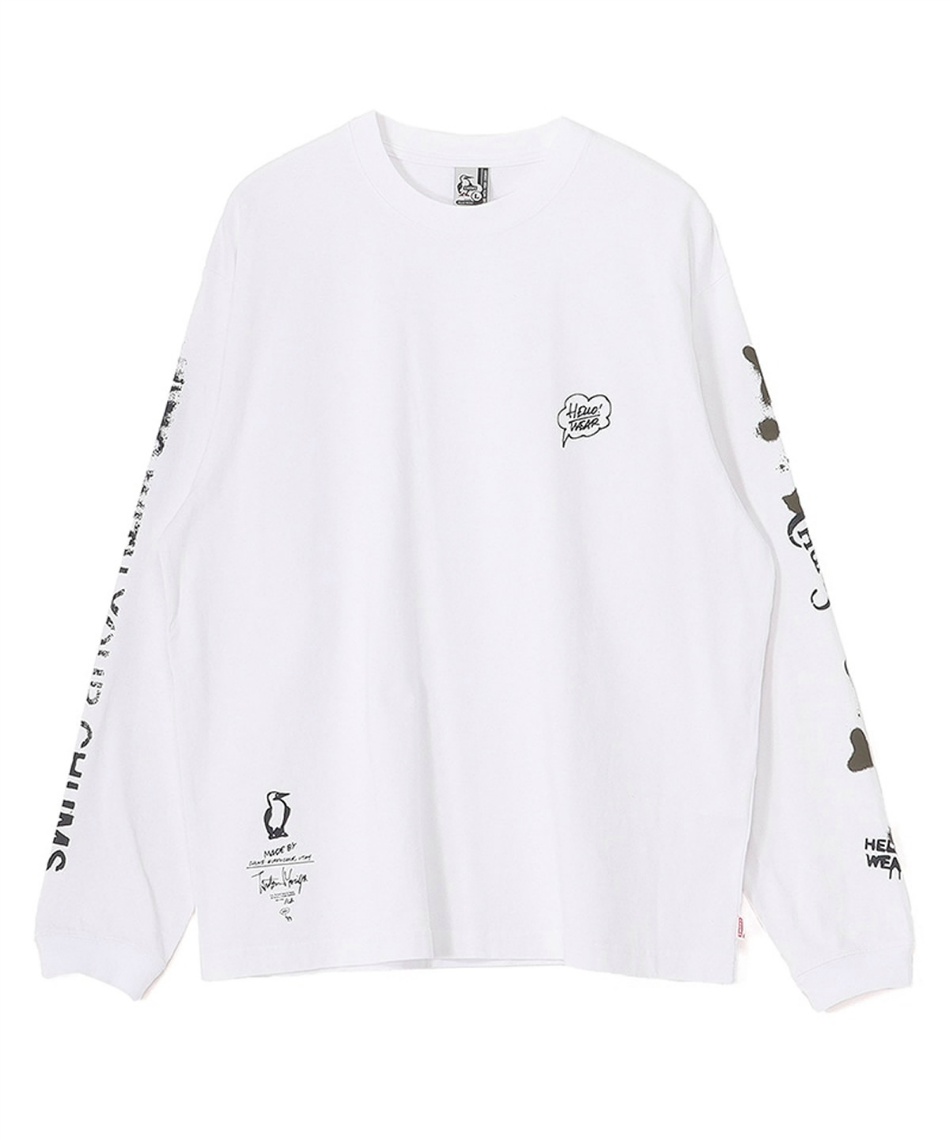 �l���|�C���g68pt 5% OFF�^SALE �y���������z�`�����X(CHUMS) T�V���c ���� ���w�����O�X���[�uT�V���c CH01-2790 �����Y White L�^O