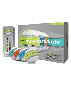 �l���|�C���g58pt �y���������z�e�[���[���C�h(TaylorMade) �S���t�{�[�� 1�_�[�X 12�� TM26 �c�A�[���X�|���X �X�g���C�v �}���`�J���[ �{�[�� Tour Response Stripe26DZ Malti�y�������K�i�z�y2026�N���f���z MULTI