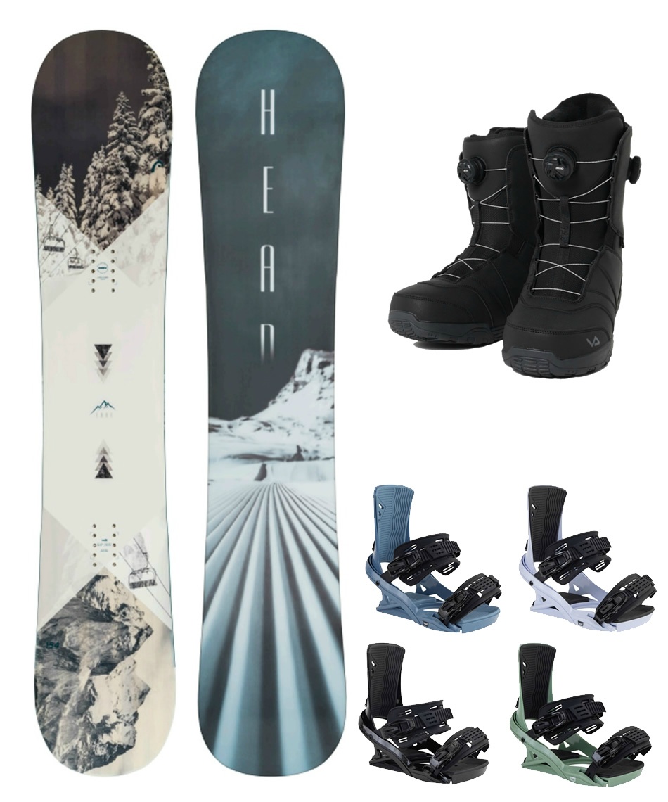 スノーボード 3点セット TRUE 2.0 GREY+FX ONE LYT+SUPERB DOUBLE A