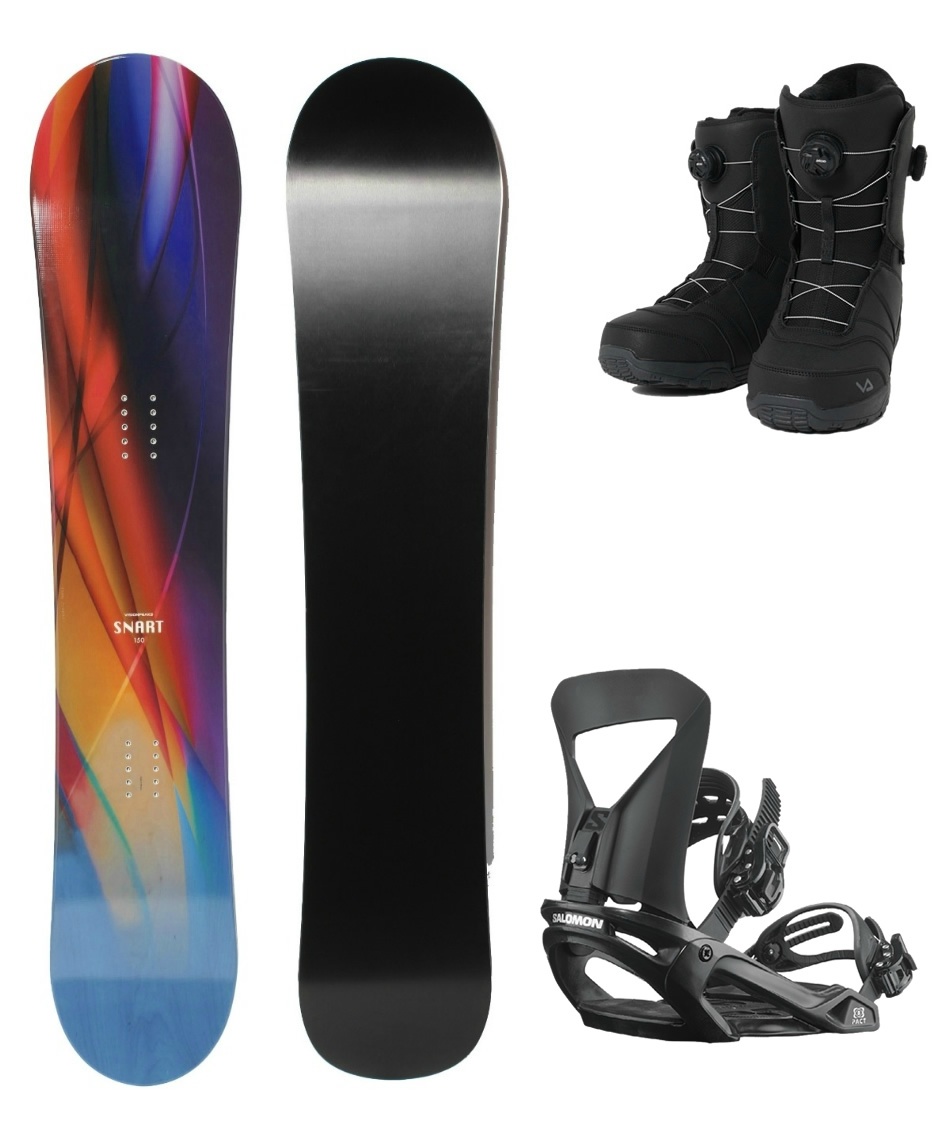 スノーボード グラデーションデザイン バインディング付き K2 [日本正規品] スノーボード 板 - ビンディング 2点セット ケーツー