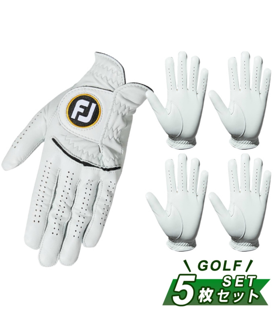 FootJoy FJグローブ ホワイト 6個セット
