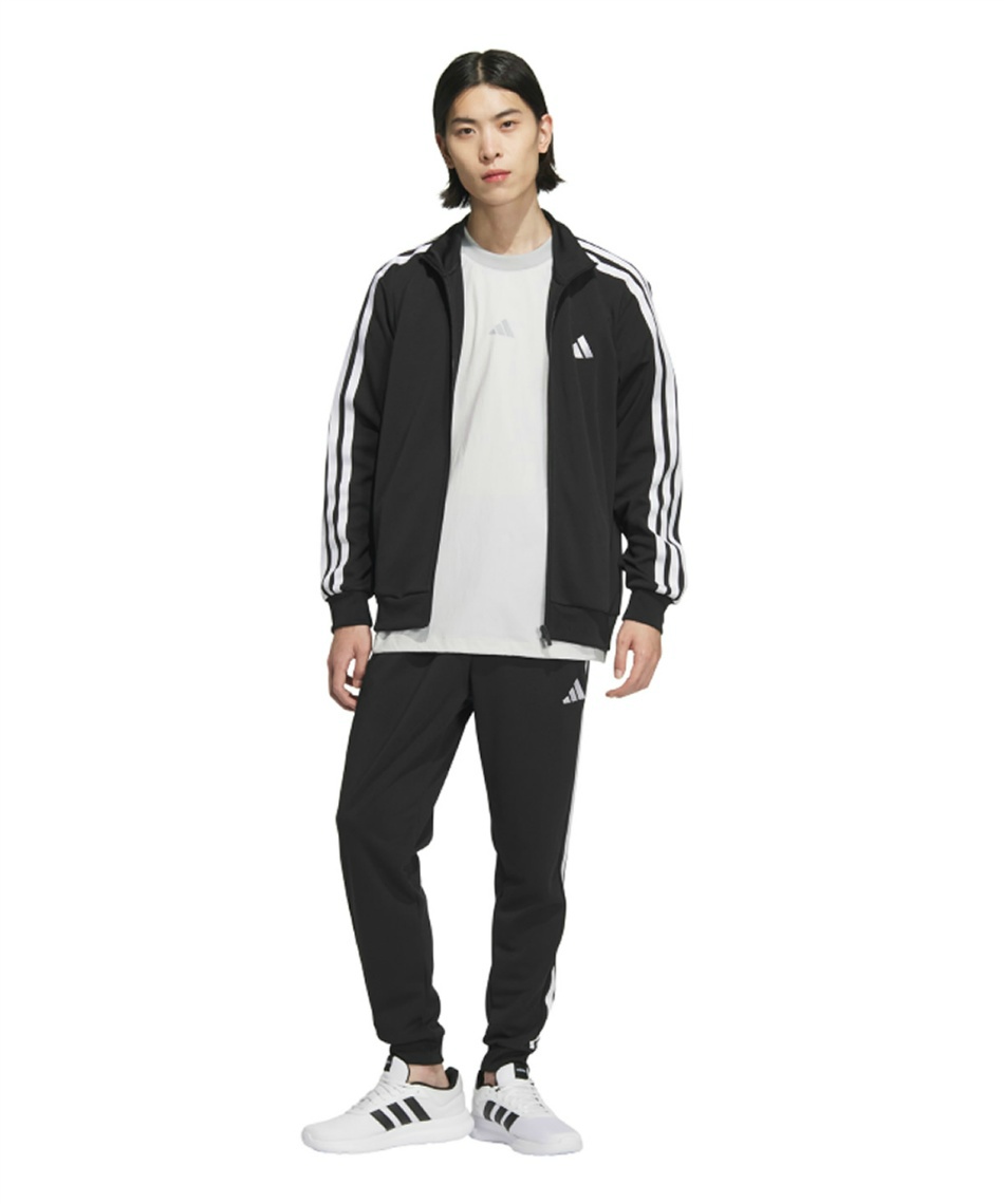 スポーツウェア ジャージ 上下セットスリーストライプス ダブルニット