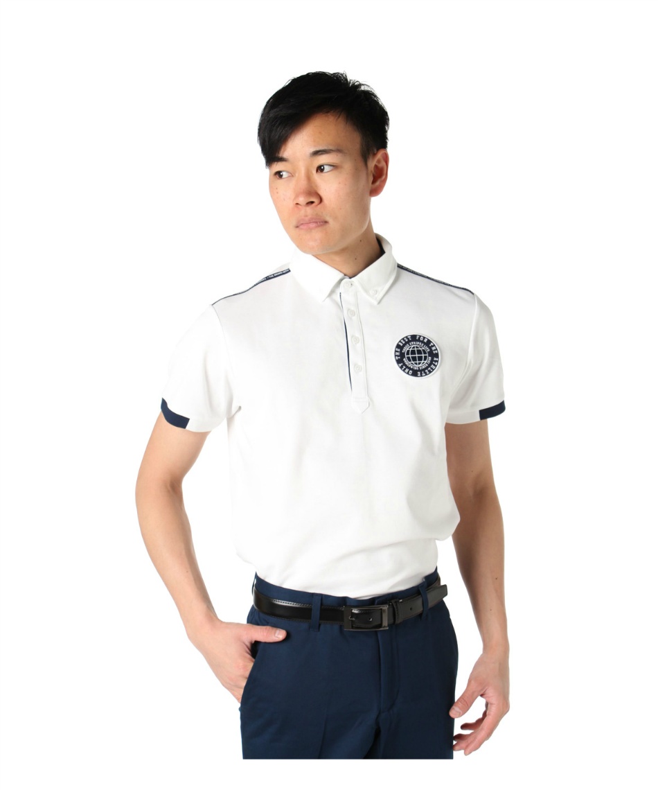 アディダス Adidas ゴルフウェア ポロシャツ 半袖 Adicross アディクロス エンブレム 半袖ボタンダウンシャツ Fve46 スポーツ用品ならヒマラヤオンラインストア 公式