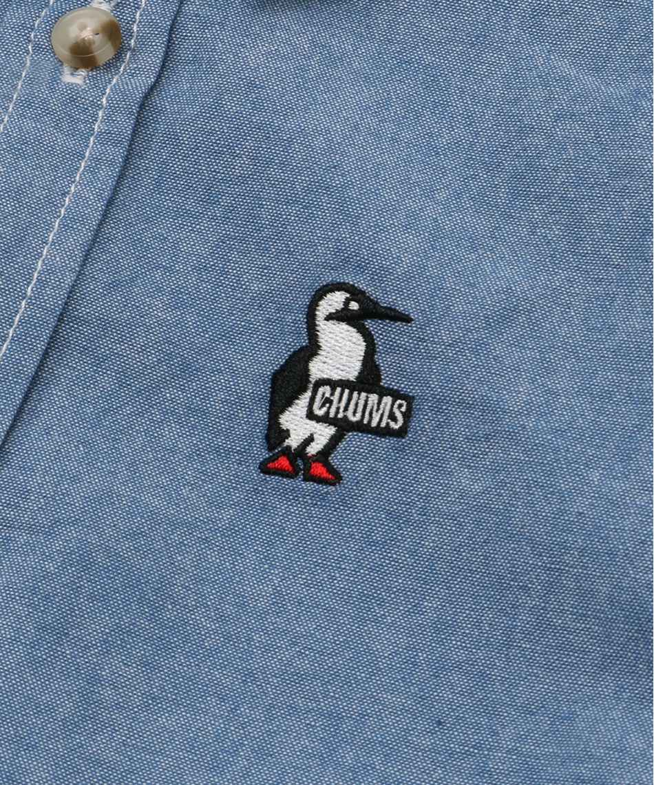 チャムス Chums キッズショートスリーブシャンブレードレス ワンピース Ch22 1012 Lt Indigo スポーツ用品ならヒマラヤオンラインストア 公式