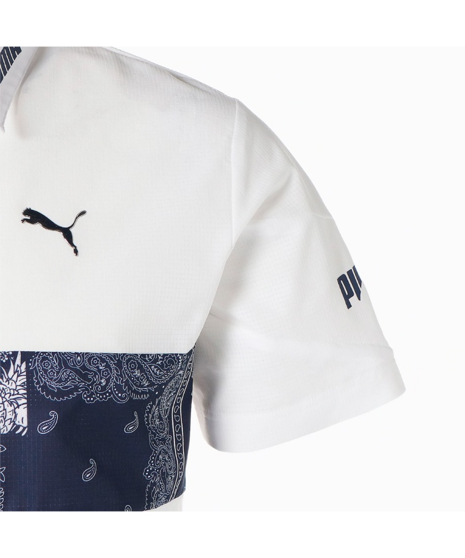 PUMA - 【新品】 PUMA プーマ ロゴ ポロシャツ 半袖 ポロシャツ ゴルフ ウェア プーマ(PUMA) ゴルフウェア ポロシャツ 半袖 ドットエアー