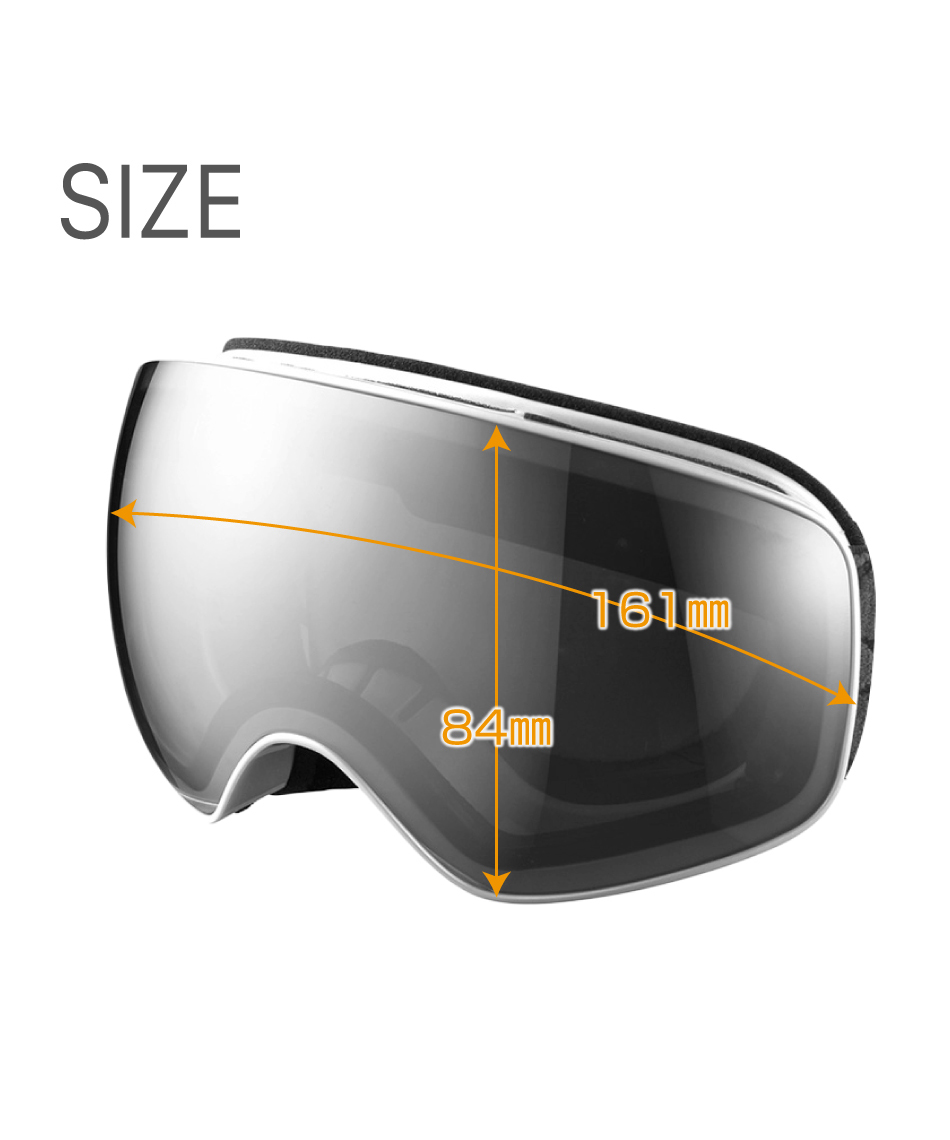 アックス(AXE) スキー スノーボードゴーグル 眼鏡対応 ダブルレンズ