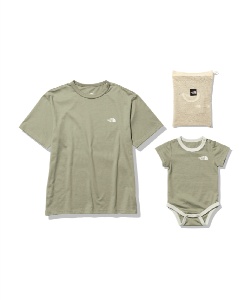 ノースフェイス CRショートスリーブティー ベビーロンパースセット（シャドー） ザ・ノース・フェイス(THE NORTH FACE) 半袖シャツ CRショートスリーブ