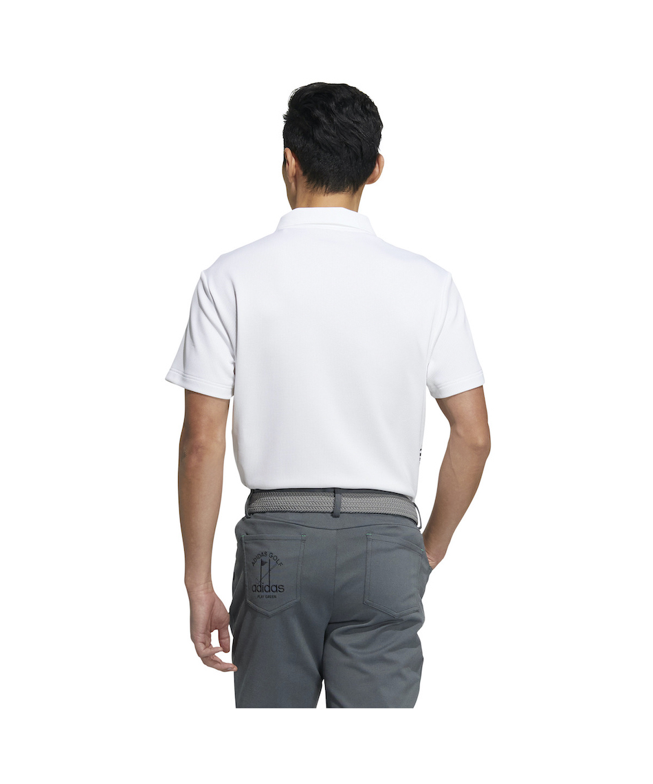 【adidas GOLF/アディダス】吸汗速乾 半袖スキッパーポロシャツ ・M黒 adidas - 【adidas GOLF/アディダス】吸汗速乾 半袖スキッパー