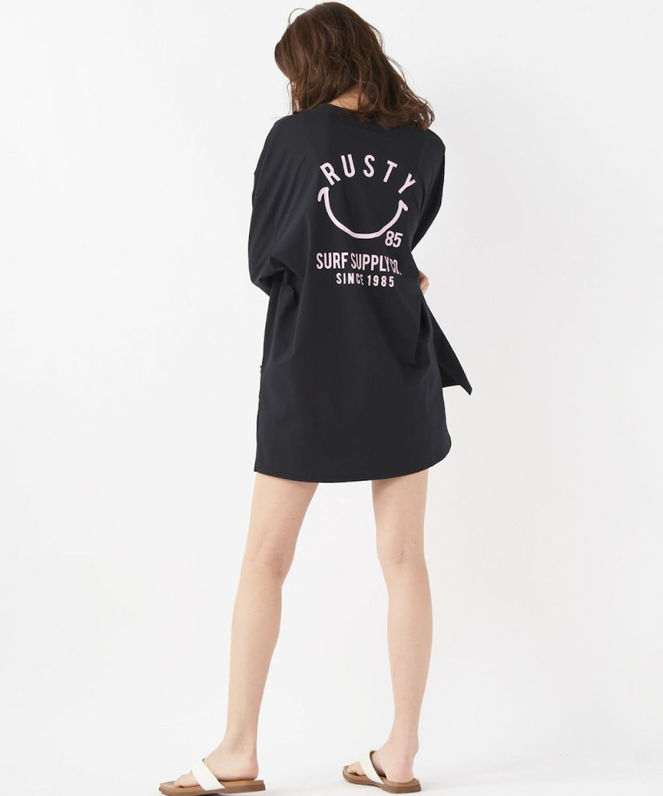 ラスティ RUSTY ラッシュガード 長袖 レディース PEARTEX長袖Tシャツ