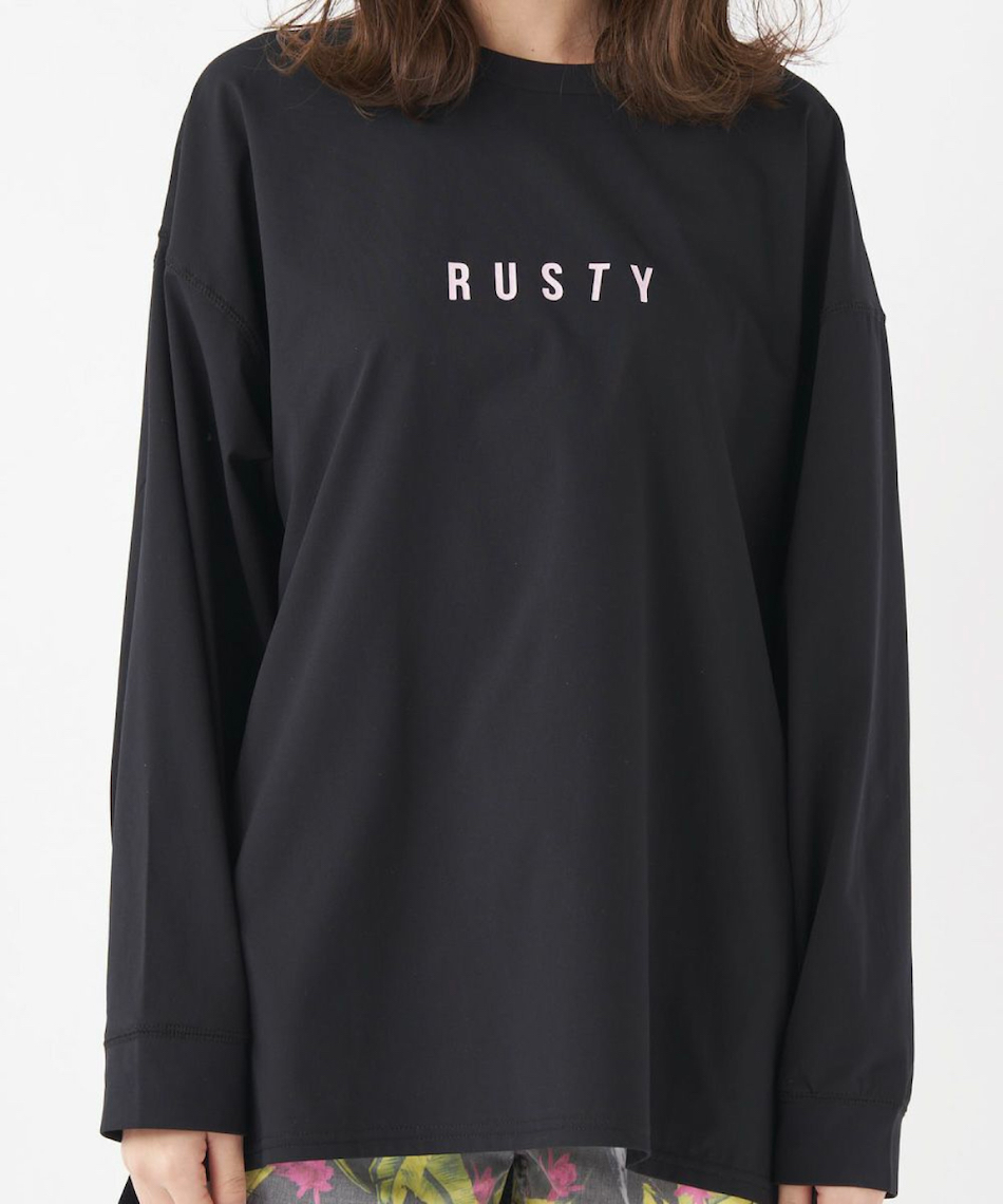 ラスティ RUSTY ラッシュガード 長袖 レディース PEARTEX長袖Tシャツ 923462