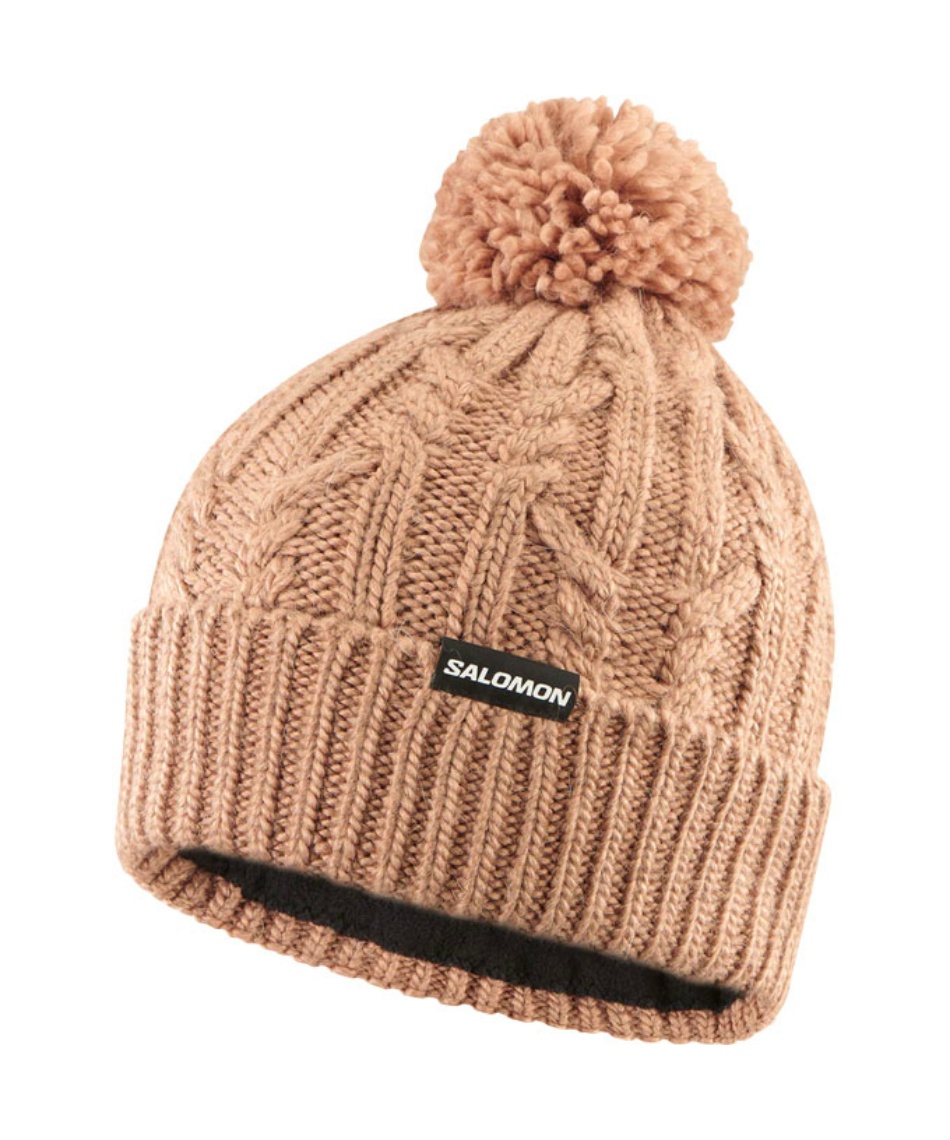 イヴサロモン　ポンポン　ニット　帽子　カーキ ニット帽 IVY BEANIE | スポーツ用品ならヒマラヤオンライン
