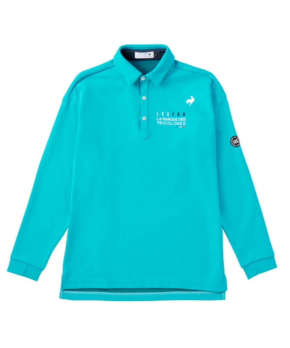 ホワイト 長袖 ポロシャツ 新品タグ付き　ルコック ルコックスポルティフ(le coq sportif) ゴルフウェア ポロシャツ 長袖
