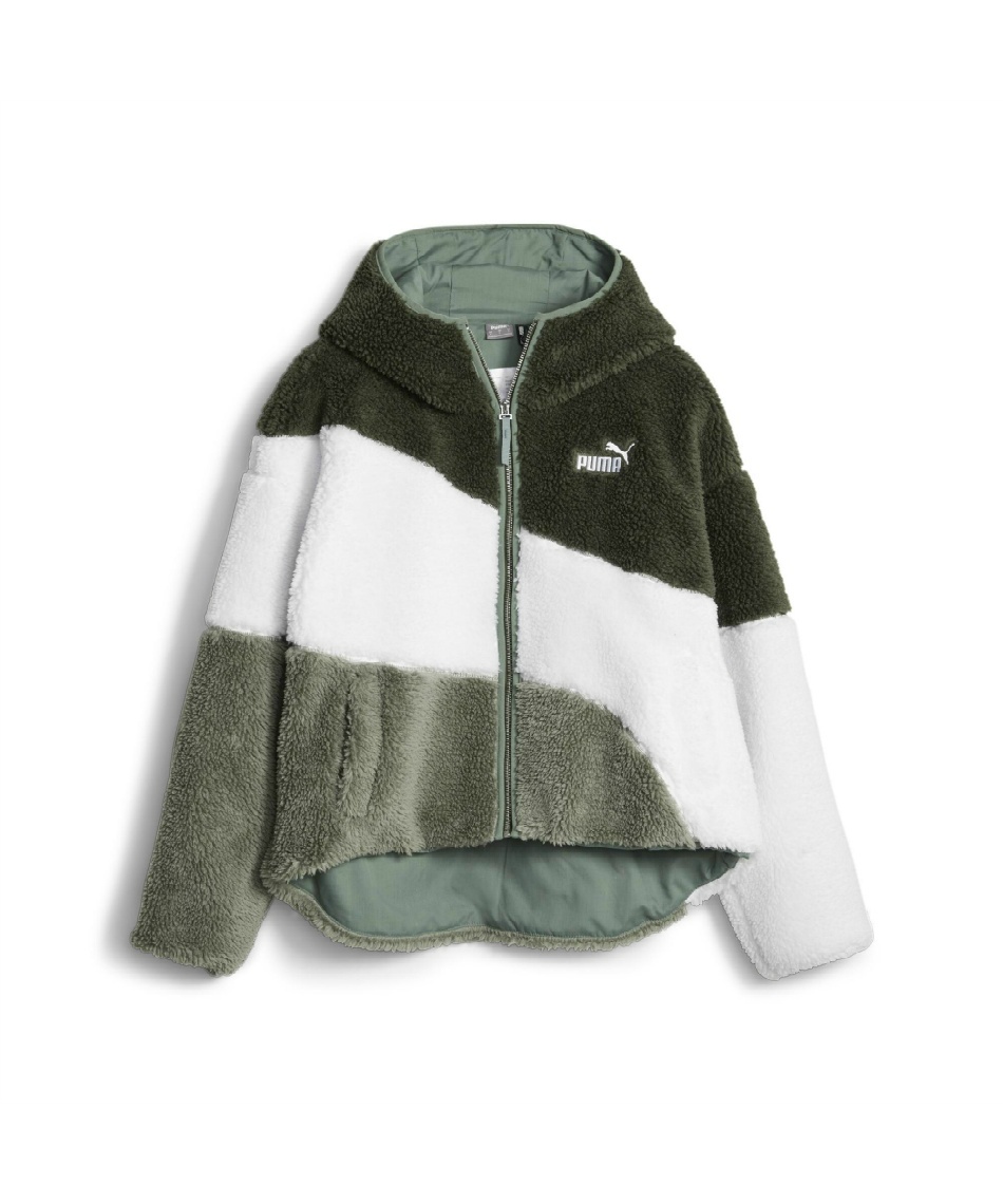 アウタージャケット ウィメンズ ビッグ キャット フーデッド シェルパ