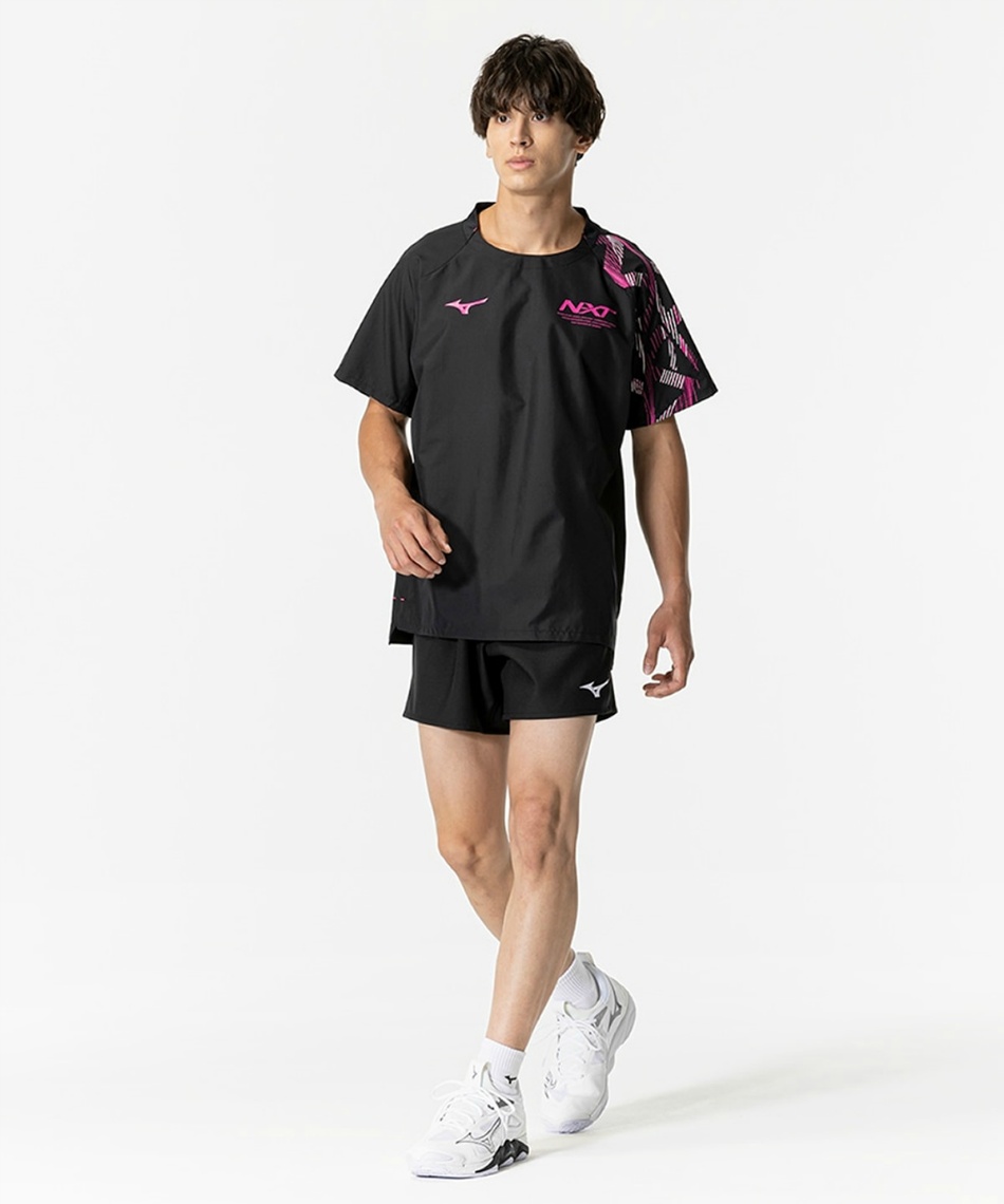 バレーボールウェア ピステ 半袖N-XTピステ 半袖V2MEB000 | スポーツ