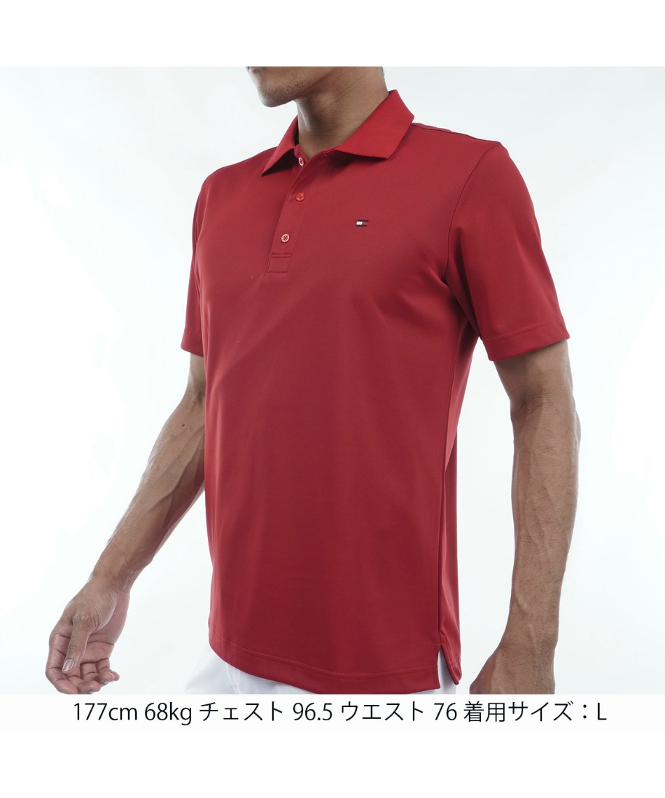 トミーヒルフィガーゴルフ(TOMMY HILFIGER GOLF) ゴルフウェア ポロシャツ 半袖 ベーシックフラッグ ポロシャツ THMA423 【2024年春夏モデル】