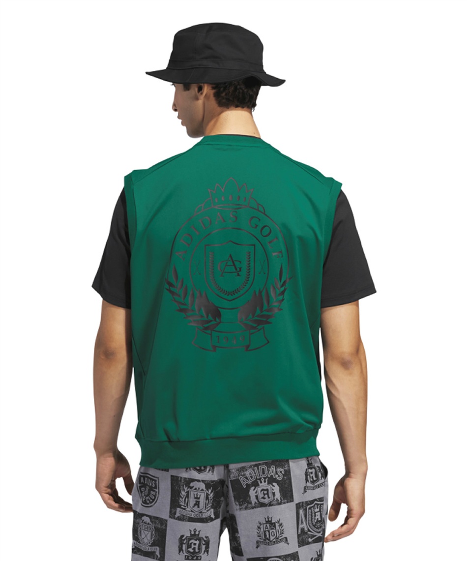 期間限定値下げです!adidasGOLF　ゴルフベストウェア！Ｌ アディダス(adidas) ゴルフウェア ニットベスト GO-TO バック