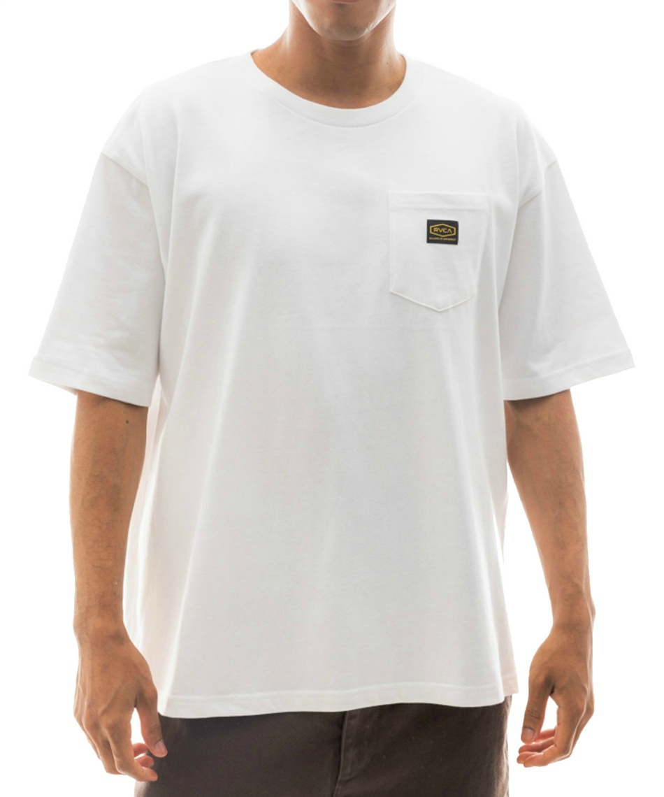 l|Cg55pt yz[J(RVCA) TVc AMERICANA POCKET TEEBE041230 Y fB[X WHT XL