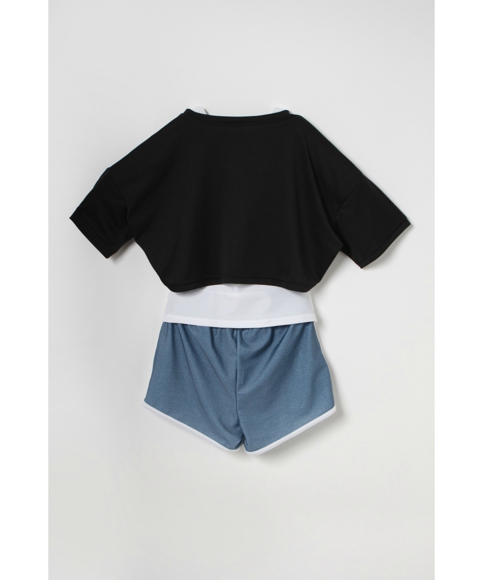 新品☆10L♪フィラFILA♪セパレート水着3点セット♪キュロット付き☆b878 新品☆10L♪フィラFILA♪セパレート水着3点セット♪キュロット