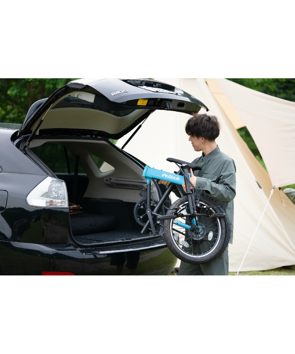 メーカー直送】自転車 軽量アルミ折り畳み自転車 20インチ外装7