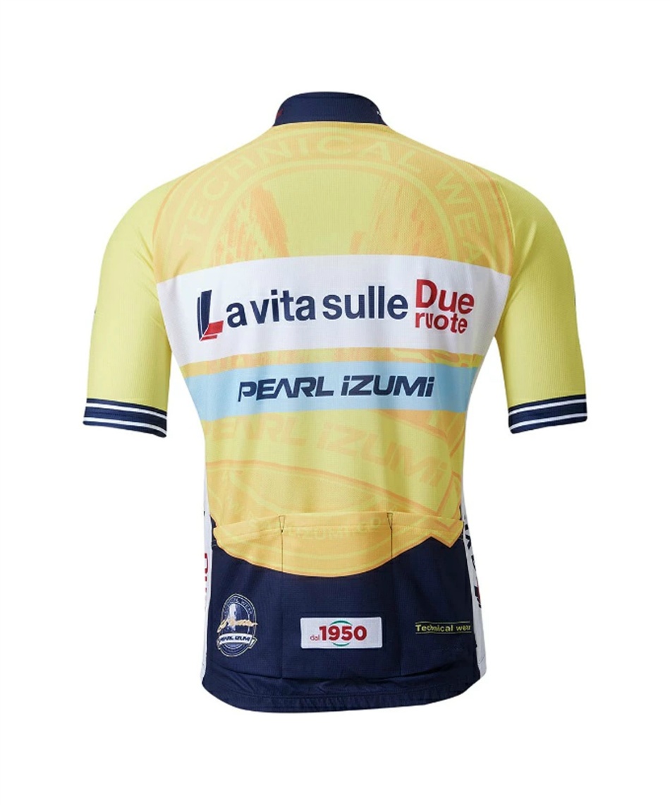 Pearl Izumi 上下セットアップ　サイクルジャージ　半袖　白　黄色　L サイクルジャケット サイクルジャージ 半袖 コンフォートジャージ R604