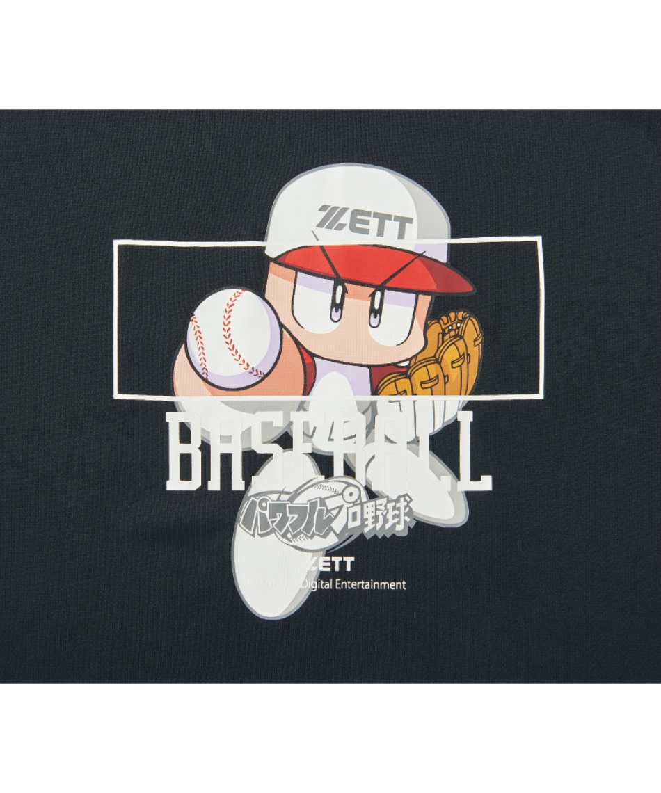 ゼット(ZETT) 野球ウェア 半袖Tシャツ パワプロ君コラボTシャツ投