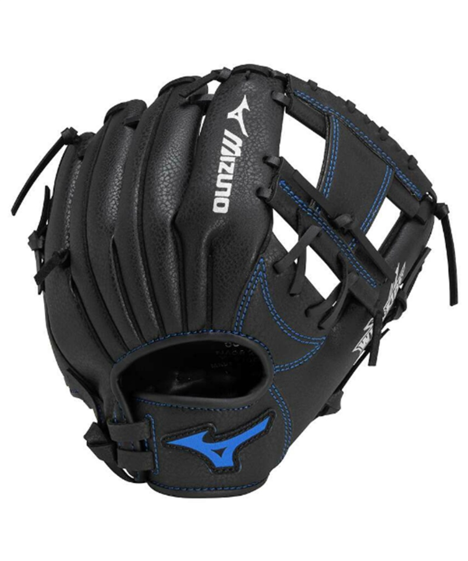 Mizuno ジュニア野球グローブ 黒 右投げ用 MIZUNO 交換無料 野球 グローブ 少年軟式 右投げ ミズノ