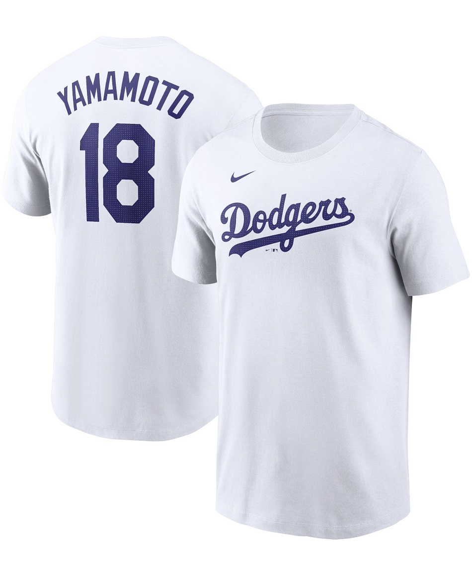 ドジャース 選手着用モデル 公式Tシャツ サイズL 正規品 新品 ナイキ MLB 山本由伸 ロサンゼルス・ドジャース 半袖 Tシャツ
