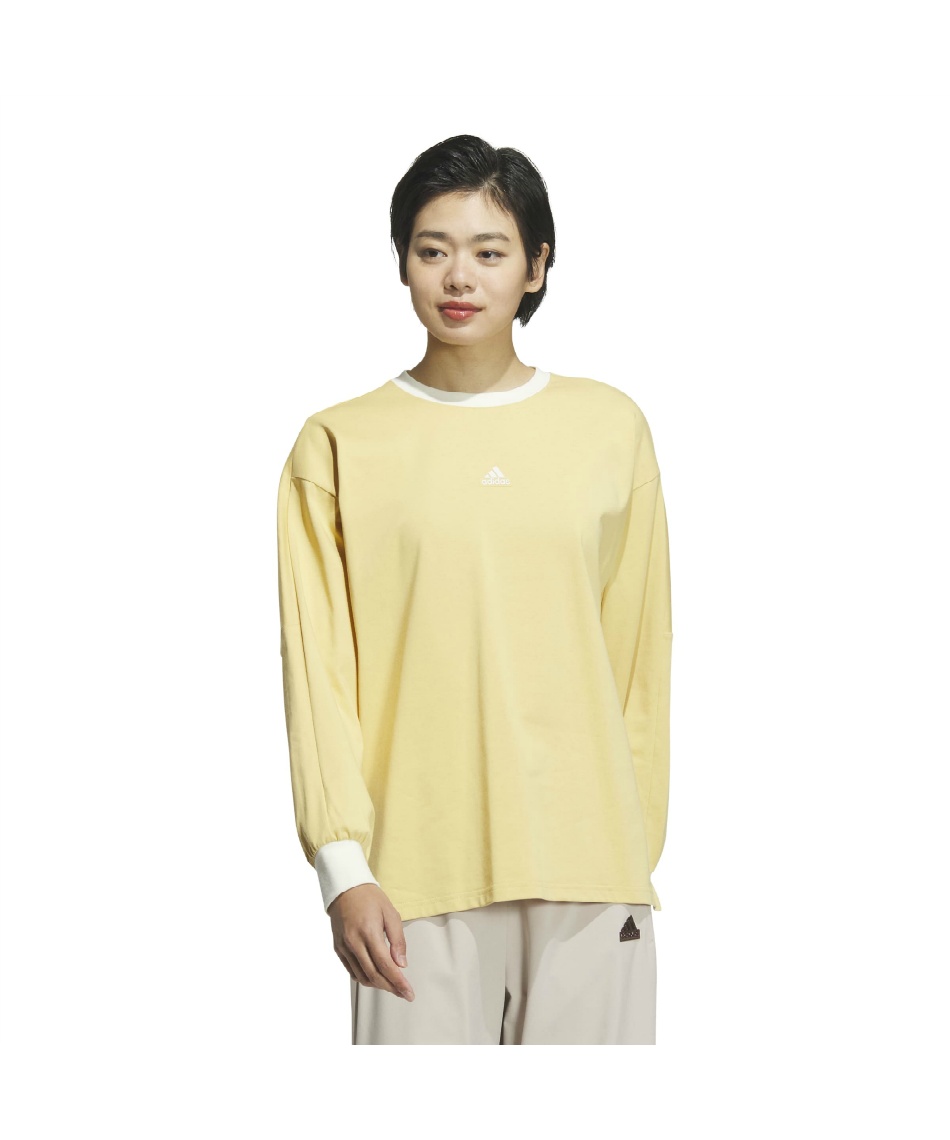 プーマ　トレーナー　長袖　Tシャツ　アディダス　アウター　まとめ売り　半袖 △ アディダス(adidas) Tシャツ 長袖 ワーディング ルーズフィット