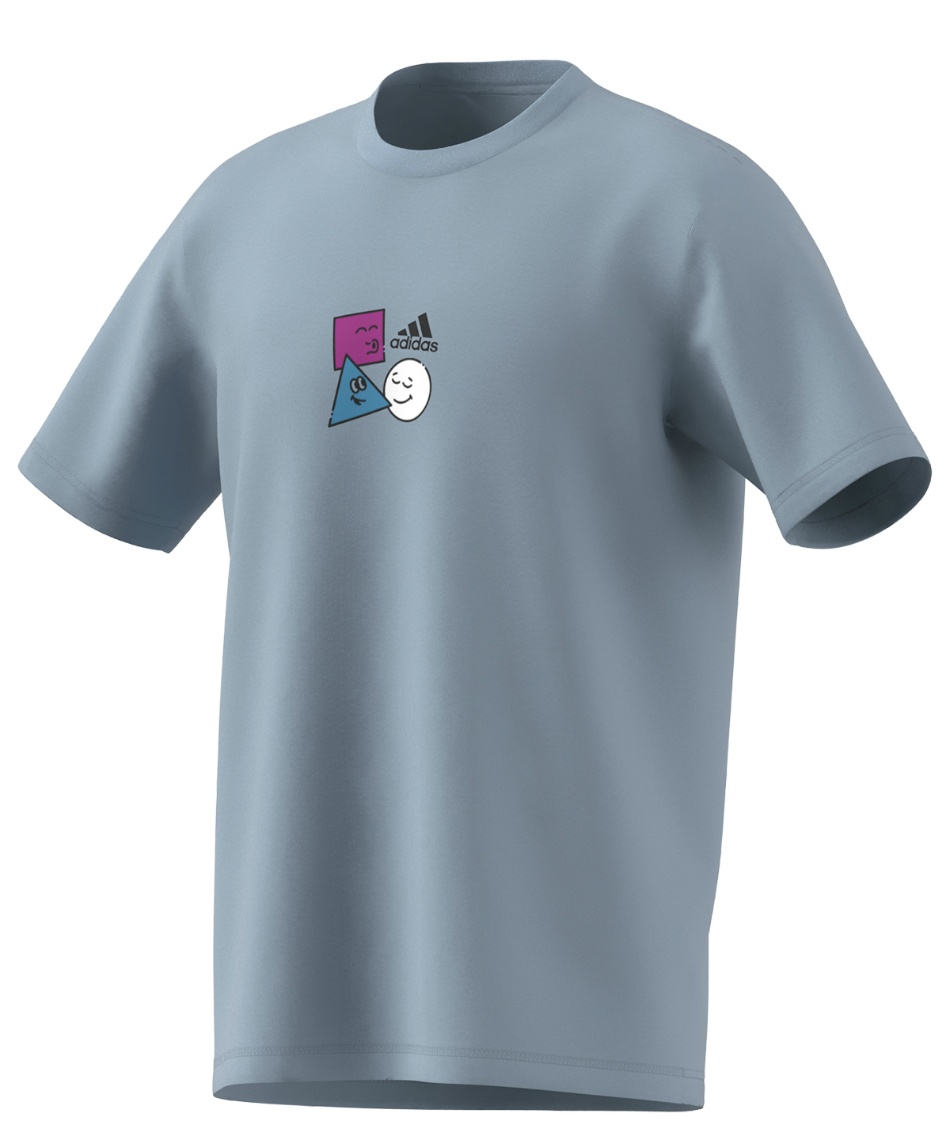 Tシャツ 半袖 ポジティビティ シェイプ グラフィック 半袖Tシャツ