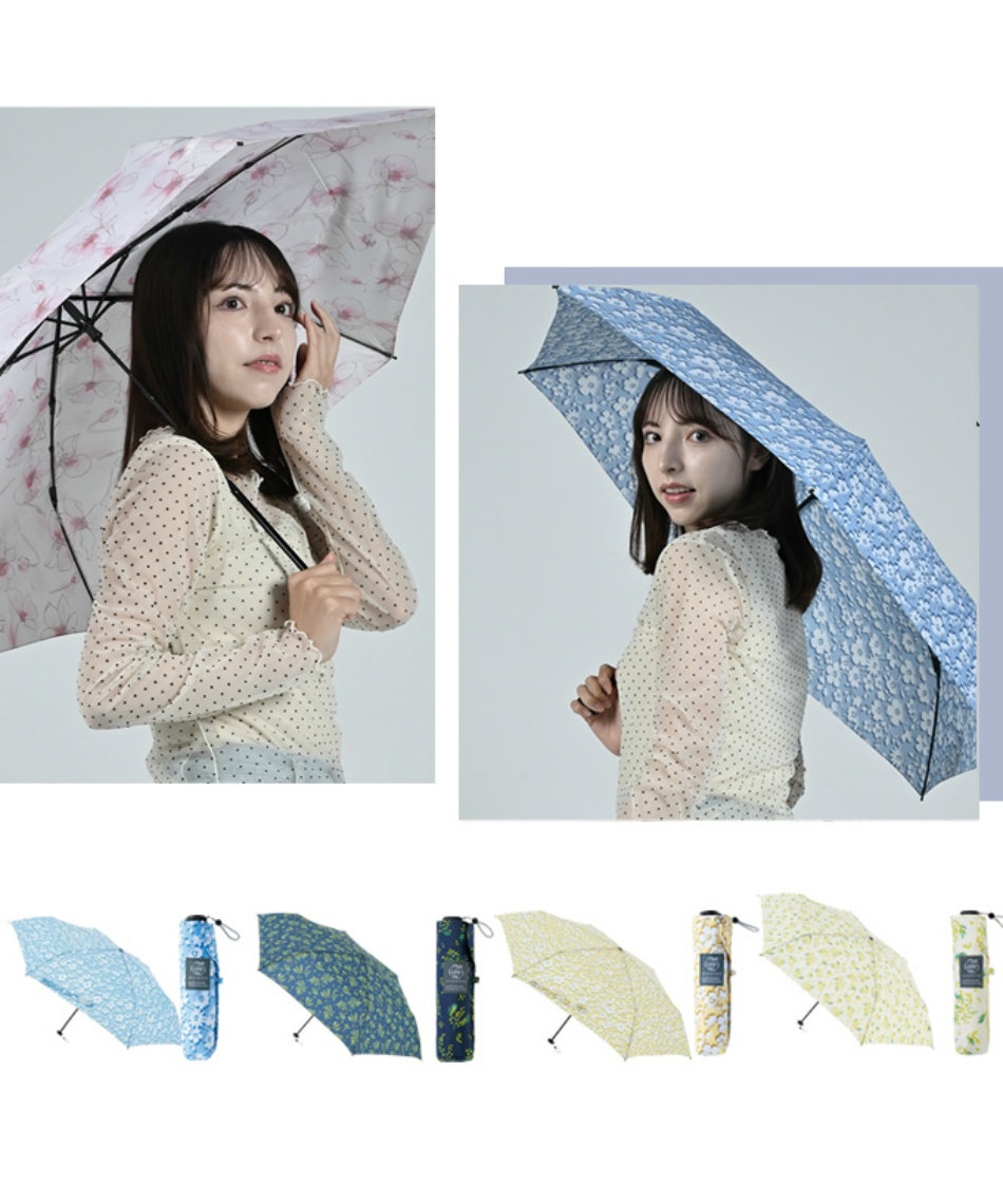 Winds Wisteriawell さま専用 商品B ムーンバット 晴雨兼用 折りたたみ傘 ウラワザスリムプリント55 UR
