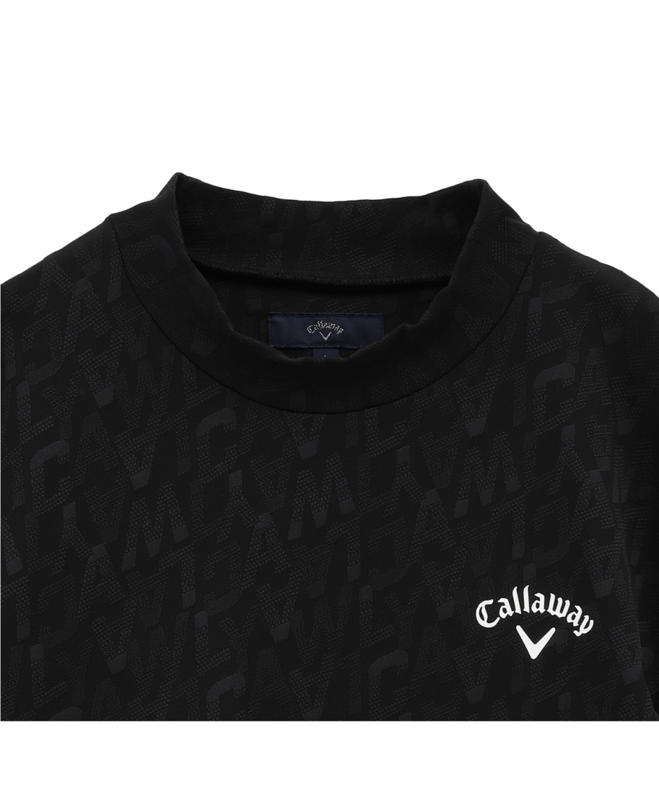 キャロウェイ ゴルフウェア M 半袖シャツ 半袖モックシャツ Callaway キャロウェイ オニカノコ＆ドットエア ハイブリッド