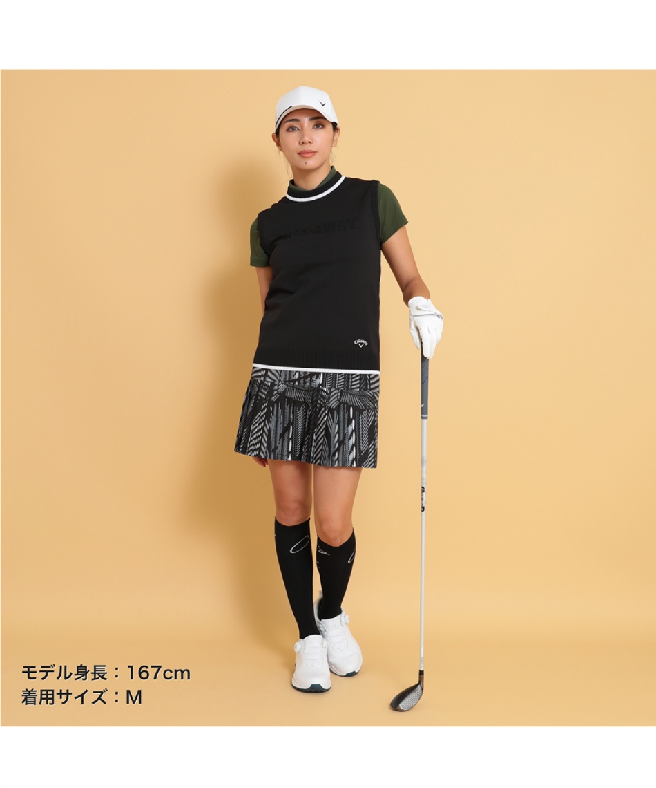 キャロウェイ(Callaway) ゴルフウェア ニットベスト ピンタック