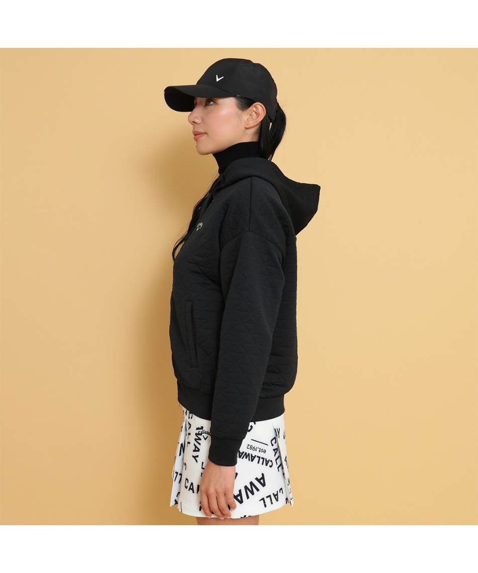 ゴルフウェア ブルゾン キルトスウェットフルジップパーカー C24217206