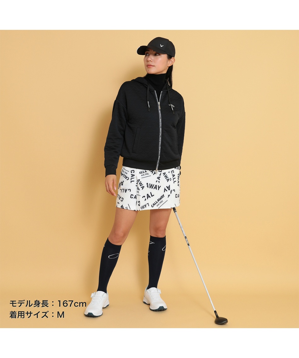 ゴルフウェア ブルゾン キルトスウェットフルジップパーカー C24217206