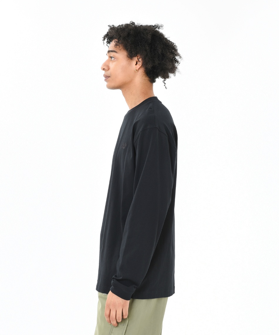 【洗練】BLACKUP『アンバランスシャーリング長袖Tシャツ』 y2kシャーリングアンバランスプリント長袖Tシャツ(3color