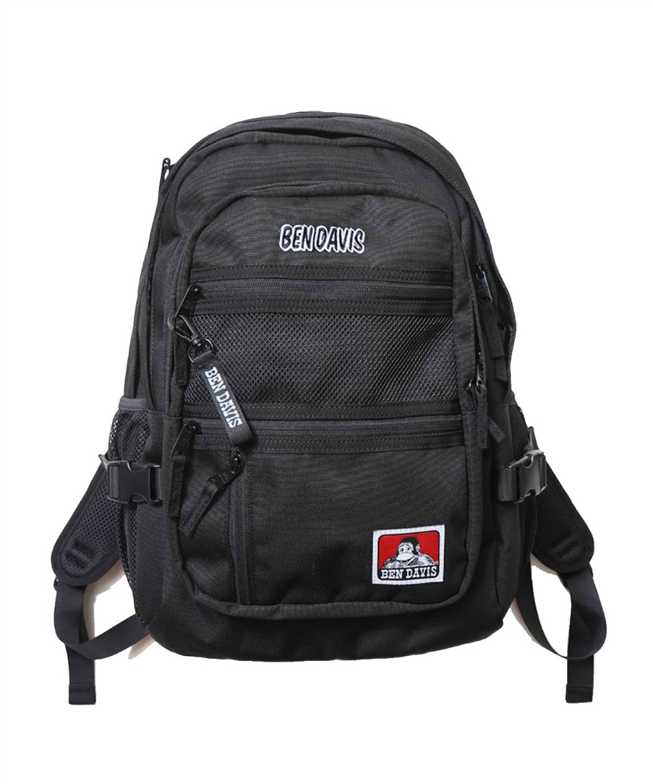 獲得ポイント100pt 【送料無料】ベンデイビス(BEN DAVIS) バックパック NEW MESH XL PACK 2 BDW-8301 【ご自宅配送限定】‥ メンズ レディース BLK/WHT 32L