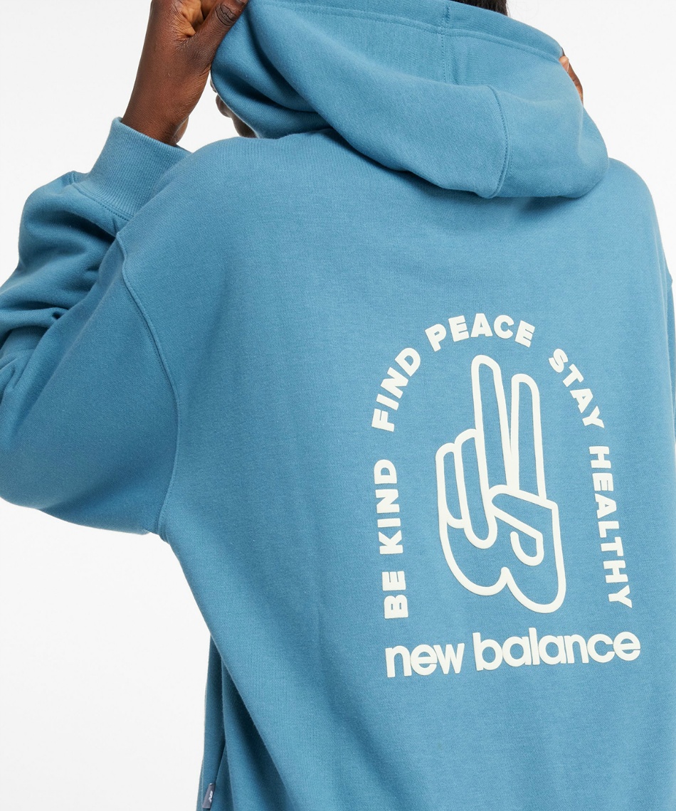 バービー　OMグレー38 ニューバランス(new balance) スウェットパーカー OSピースGRX FT PO