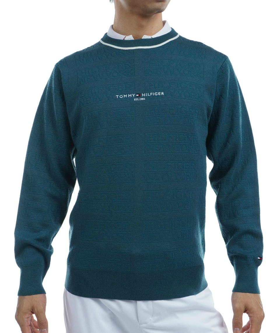 l|Cg108pt 30% OFF^SALE yzg~[qtBK[St(TOMMY HILFIGER GOLF) StEFA Z[^[ SWK[hN[lbNZ[^[ THMA470 y2024NH~fz Y 35BGRN L